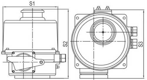 Краны шаровые DN.ru BV3232P(3pc)-FP-W-ISO-H LONG Ду10-150 Ру16-63 полнопроходные, корпус - нержавеющая сталь 316, под приварку, с 1/4-оборотным электроприводом ГЗ-ОФ 220В
