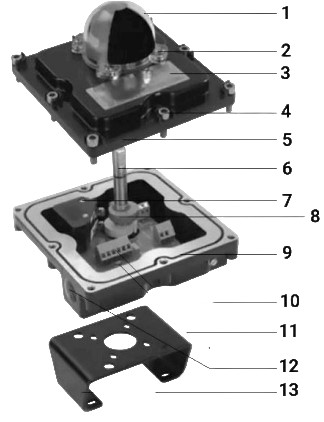 Кран шаровой DN.ru BV3131P(3pc)-FP-W-ISO-H LONG Ду10 Ру63 полнопроходной, корпус - нержавеющая сталь 304, уплотнение - PTFE, под приварку, с пневмоприводом DN.ru PA-DA-052 и БКВ APL-410N EX