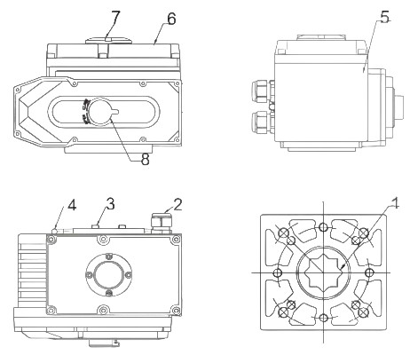 Кран шаровой DN.ru BV3131P(3pc)-FP-W-ISO-H LONG Ду20 Ру63 полнопроходной, корпус - нержавеющая сталь 304, уплотнение - PTFE, под приварку, с 1/4-оборотным электроприводом DN.ru QT-N-005EM-O1-380VAC-У1 380В
