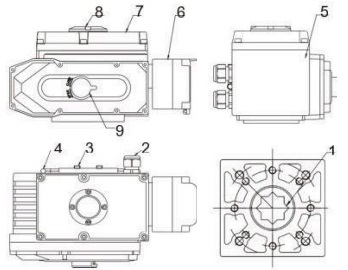 Кран шаровой DN.ru BV3232P(3pc)-FP-W-ISO-H LONG Ду10 Ру63 полнопроход., корпус - нерж.сталь 316, уплотнение - PTFE, под приварку, с 1/4-оборотным эл.приводом DN.ru QT-N-005EM-A1-220VAC-У1 c датчиком обратн. связи и входным управляющ. сигналом 4-20мА