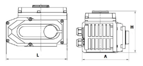 Краны шаровые Temper 283 3″ Ду80 Ру16 стандартнопроходные двухходовые, углеродистая сталь 20, ISO-фланец F07 квадрат 14х14, с электроприводом DN.ru QT-N-xEM-O1-x-У1 QT-008 24В