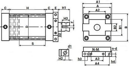 Задвижка шиберная DN.ru GVKR1331E-2W-Fb-2P Ду80 Ру16 двусторонняя, межфланцевая, шпиндель - выдвижной, корпус - чугун GGG40, шибер - нержав.сталь 304, EPDM, WENZ, с пн.приводом, пн.распределителем 4V210-08 220В KUOIN и индукц.датчиками LJ12A3-4-J/EZ 220В