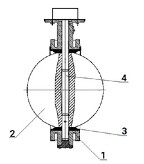 Затвор дисковый поворотный DN.ru WBV1331E-2W-F-H Ду200 Ру16 фланцевый, корпус - чугун GGG40, диск - нержавеющая сталь 304, уплотнение - EPDM, с электроприводом DN.ru QT-N-040EM-O1-24VDC-У1