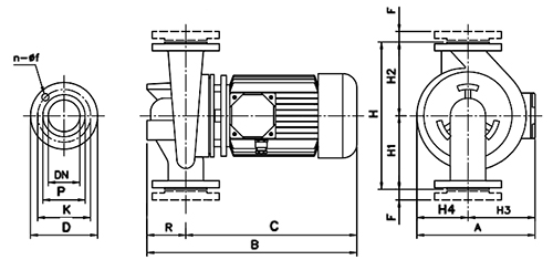 Насос циркуляционый Ebara LPC4/I 40-250/1,1 IE3 поверхностный, корпус - чугун, мощность - 1.1кВт, напор - 16.3м, производительность - 167л/мин, 380В