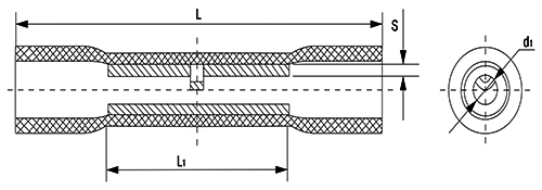Гильзы изолированные EKF PROxima ГСИ-Т термоусаживаемые, материал - медь, ПВХ, сечения - 0.5-1.5-2.5-6 мм2, номинальный ток - 19-48А, напряжение - 660 В