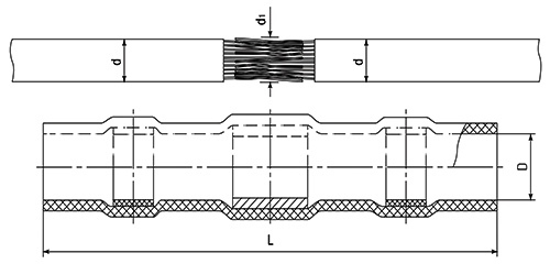 Гильза термоусаживаемая EKF ПК-Т под пайку, материал - ПВХ, сечение - 4-6 мм2, цвет - желтый, упаковка - 20 шт