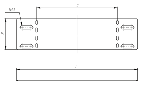 Переходники по ширине заглушки EKF T-Line HDZ толщина материала – 1.2 мм, корпус – оцинкованная сталь, покрытие - горячее цинкование, цвет - светло-серый
