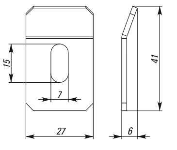 Прижим лестничного лотка EKF M-Line высота 40 мм толщина корпуса - 2 мм, корпус - сталь, цвет - серый