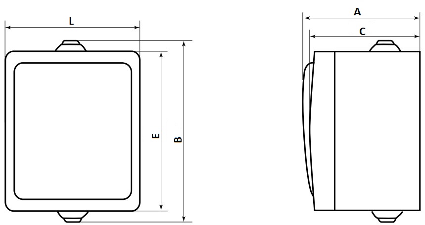 Выключатель одноклавишный EKF PROxima Венеция открытой установки, с индикатором, номинальный ток - 10 А, степень защиты IP54, цвет - серый