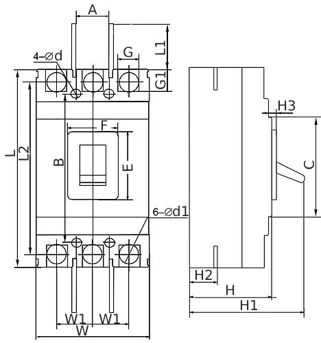 Автоматический выключатель EKF PROxima ВА-99M-400 42кА 3P 400/315А сила тока 315А, отключающая способность 42кА