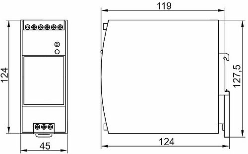 Блок питания ONI OPS 220В AC/24В DC 75Вт, мощность 75Вт, ток 3.2А, степень защиты IP20, подключение винтовое