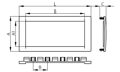 Рамки универсальные DKC F0001 2-4 модуля, цвет - белый