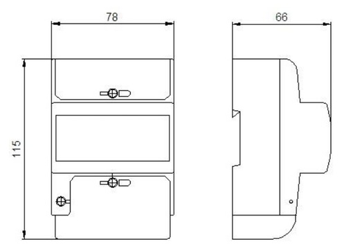 Счетчик электроэнергии однофазный СПбЗИП ЦЭ2726А.A1.S.E4.5/ 60.R01, напряжение питания - 230В, 50Гц, количество тарифов - 4, класс точности - 1, на DIN-рейку