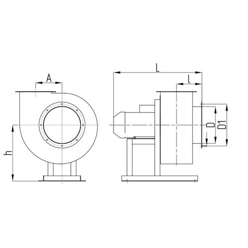 Вентиляторы центробежные Элком ВЦП 7-40, 380В
