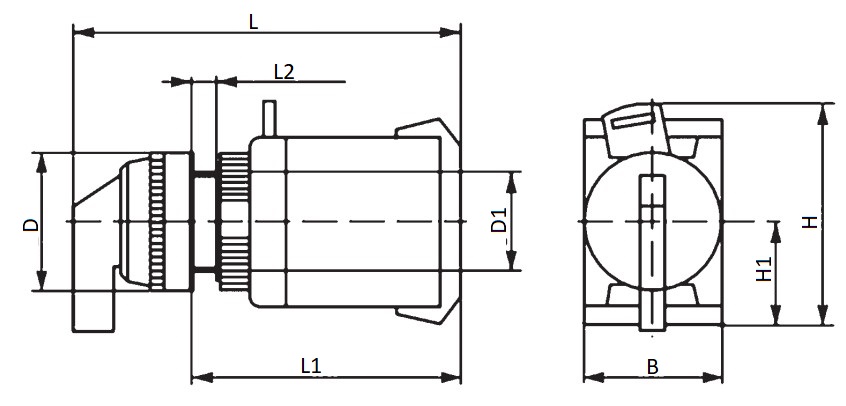 Переключатель ЭРА АLСLR-22 BSW10-ALCLR-3-K02E 3 фиксированных положения I-O-II, количество разомкнутых контактов - 1, количество замкнутых контактов - 1, цвет кнопки - черный