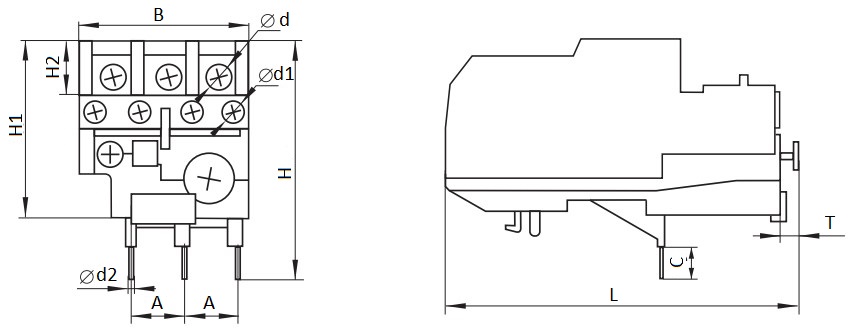 Реле электротепловое ЭРА PRO РТИ-1314 DRT10-0007-0010-E 7-10 А, 1NO+1NC