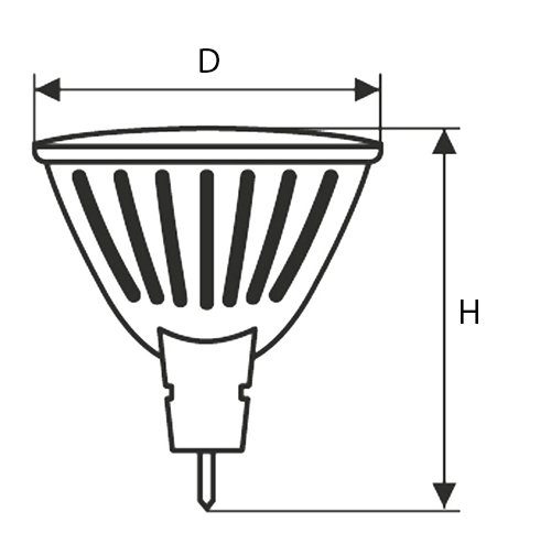 Лампа светодиодная ЭРА RED LINE MR16 50 мм мощность - 7 Вт, цоколь - GU10, световой поток - 560 лм, цветовая температура - 6500 К, холодный дневной, форма  - софит
