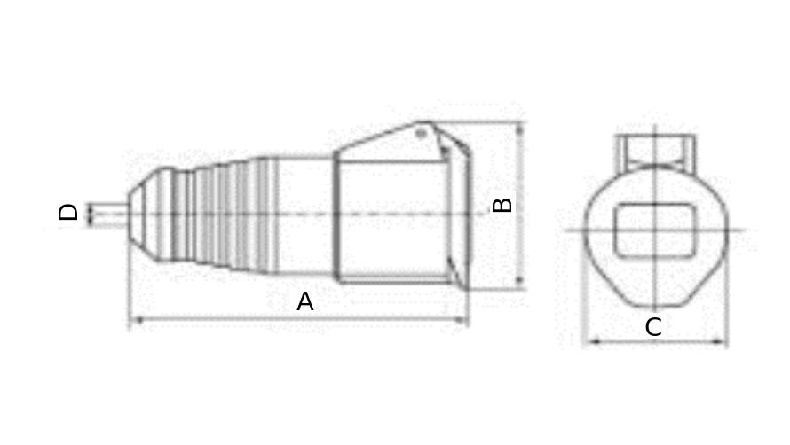 Розетки переносные ЭРА R 16-32А количество полюсов 2-4, 220В IP44 корпус - полиамид