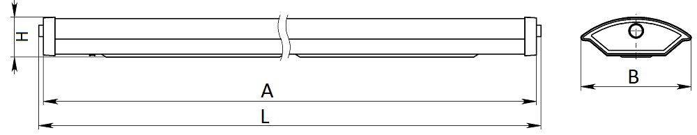 Светильник ЭРА ДПО 2х18Вт потолочный с рассеивателем, цоколь G13, световой поток 280Лм, 2 лампы, IP40, цвет - белый