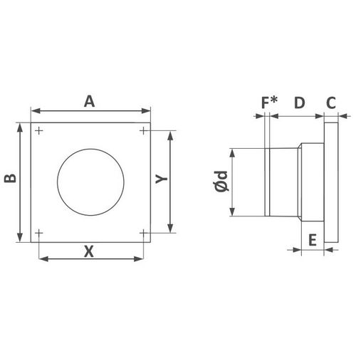 Вентилятор осевой ESQ Fly B 100, мощность - 16кВт, производительность - 100м3/час, корпус - пластик, 220В
