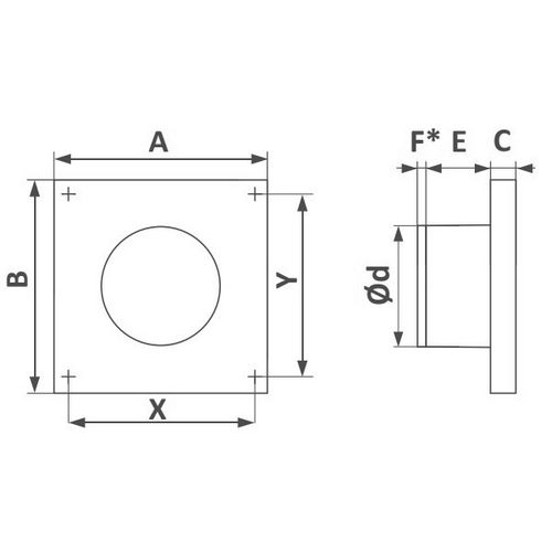 Вентилятор осевой ESQ Fly V 125, мощность - 14кВт, производительность - 183м3/час, корпус - пластик, 220В
