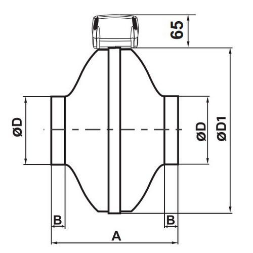 Вентиляторы канальные ESQ ВКК М, корпус - оцинкованная сталь, 220В