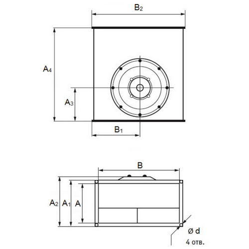 Вентилятор канальный ESQ ВКП 50-25-4D, мощность - 360Вт, производительность - 1530м3/час, корпус - оцинкованная сталь, 380В
