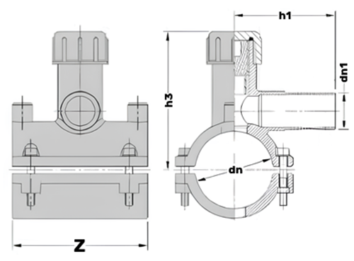 Седелка электросварная Eurostandard Дн160х32 Ру16 SDR11 с фрезой