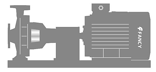 Насос консольный FANCY FSM 65-125/40 Ду80x65 Ру16 центробежный, горизонтальный, мощность - 4 кВт, напор - 16.8 м, производительность - 54 м3/час, 380 В, рабочее колесо - чугун