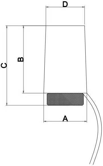 Термоэлектрические головки FAR FT 1919 230В НЗ 180сек М30х1.5 2-проводные с индикацией положения провод 75 мм