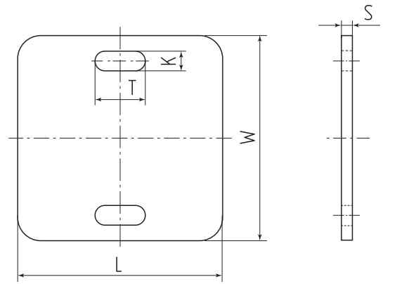 Комплект бирка-риббон Fortisflex У-134Р 55х55мм для кабеля, форма - квадрат