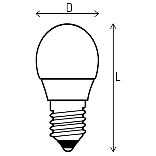 Лампа светодиодная Gauss Elementary G45-27 45 мм мощность - 8 Вт, цоколь - E27, световой поток - 540 лм, цветовая температура - 4100 K, нейтральный белый свeт, форма - шар