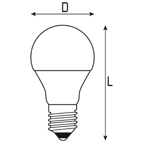 Лампа светодиодная GAUSS Elementary Promo A60 60 мм мощность - 9.5 Вт, цоколь - E27, световой поток - 800 Лм, цветовая температура - 3000 °К, цвет свечения - теплый, форма - груша