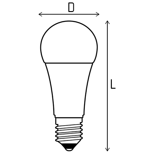 Лампа светодиодная Gauss Elementary Lon А67 67 мм мощность - 30 Вт, цоколь - E27, световой поток - 2360 лм, цветовая температура - 4100 K, нейтральный белый свeт, форма - груша