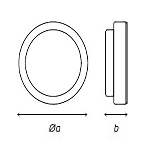 Светильники светодиодные Gauss ECO 8-15Вт, цветовая температура 4000К, световой поток 680-1160Лм, IP65, форма - круг, цвет - белый