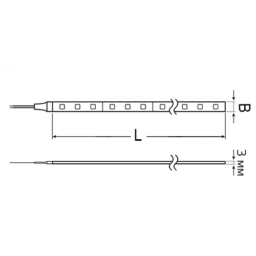 Ленты светодиодные Gauss Basic IP65 с драйвером, 6-12 Вт, количество светодиодов - 60-120 шт/м, тип светодиодов - 2835 и 5050 SMD, длина ленты - 5 м