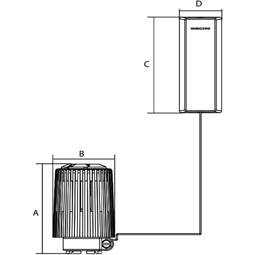 Термостатические головки Giacomini R462 Ру10 с диапазоном регулировки 8-32 °C, с выносным датчиком, с настройкой против замораживания, длинна трубки 2-5 м