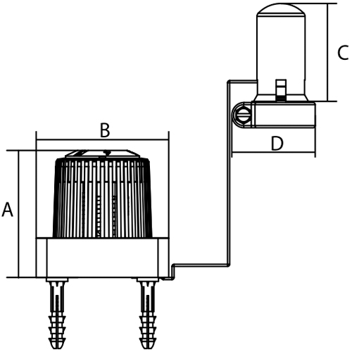 Теромостатическая головка Giacomini R463 Ру10 с диапазоном регулировки 8-32 °C, с дистационным управлением, длина трубки 5 м, с настройкой против замораживания
