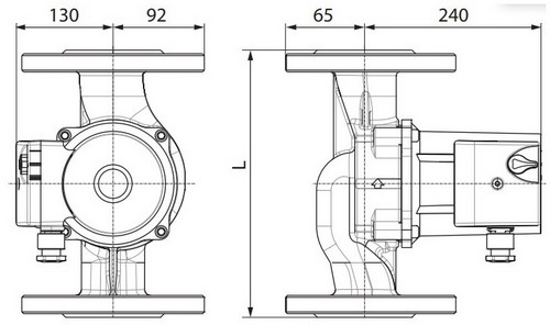 Насос циркуляционный ГРАНПАМП LHNM 40/75F поверхностный, корпус - чугун, мощность - 0.227кВт, напор - 7.5м, производительность - 200л/мин, 220В