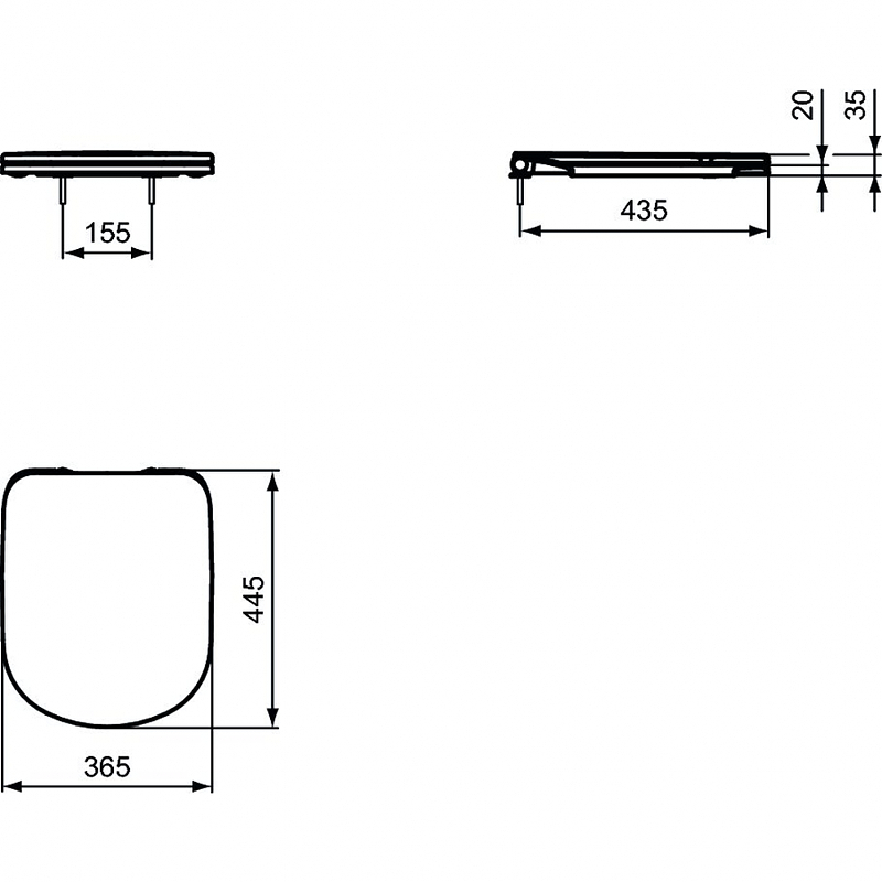 Сиденье для унитаза Ideal Standard TEMPO T679401, с микролифтом, из дюропласта, легкосъемное, белое