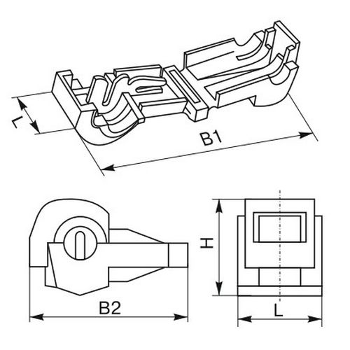 Зажим прокалывающий IEK ЗПО-2 ответвительный 0.5-1.5мм2, цвет - красный, упаковка - 100шт. UKW10-1-100