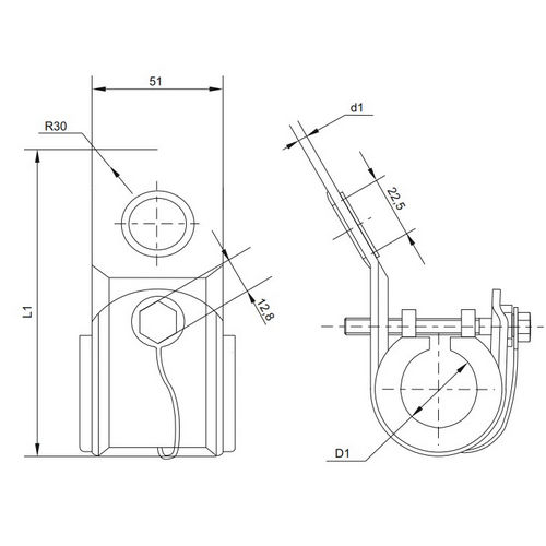 Зажим промежуточный IEK ЗПС максимальное сечение проводника - 95мм2, нагрузка - 10Н, корпус - сталь, упаковка - 5шт. UZA-15-D95-10000