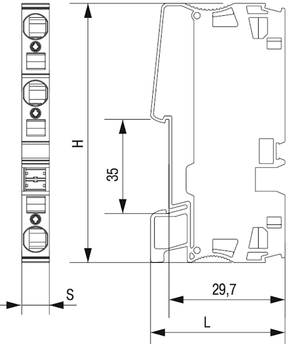 Клемма пружинная IEK КПИ 3в-2.5, диапазон сечений - 0.2-2.5мм2, цвет - синий, упаковка - 45шт YZN11-3-002-K07