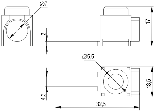 Клемма вводная IEK КВМ 16-50мм2 для модульного оборудования (прямой ввод), диапазон сечений - 16-50мм2, цвет - белый, упаковка - 10шт YKVM-16-50-F