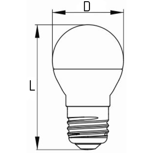 Лампа светодиодная IEK LLE-G45-27-230V 45 мм мощность - 7 Вт, цоколь - E27, световой поток - 630 лм, цветовая температура - 4000 K, нейтральный белый свет, форма - шар