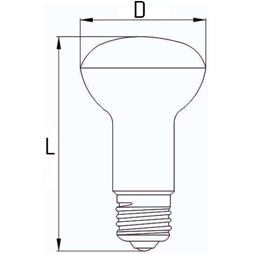 Лампы светодиодные IEK LLE-R63 63 мм мощность - 8 Вт, цоколь - E27, световой поток - 720 лм, цветовая температура - 4000 K, форма - рефлекторная