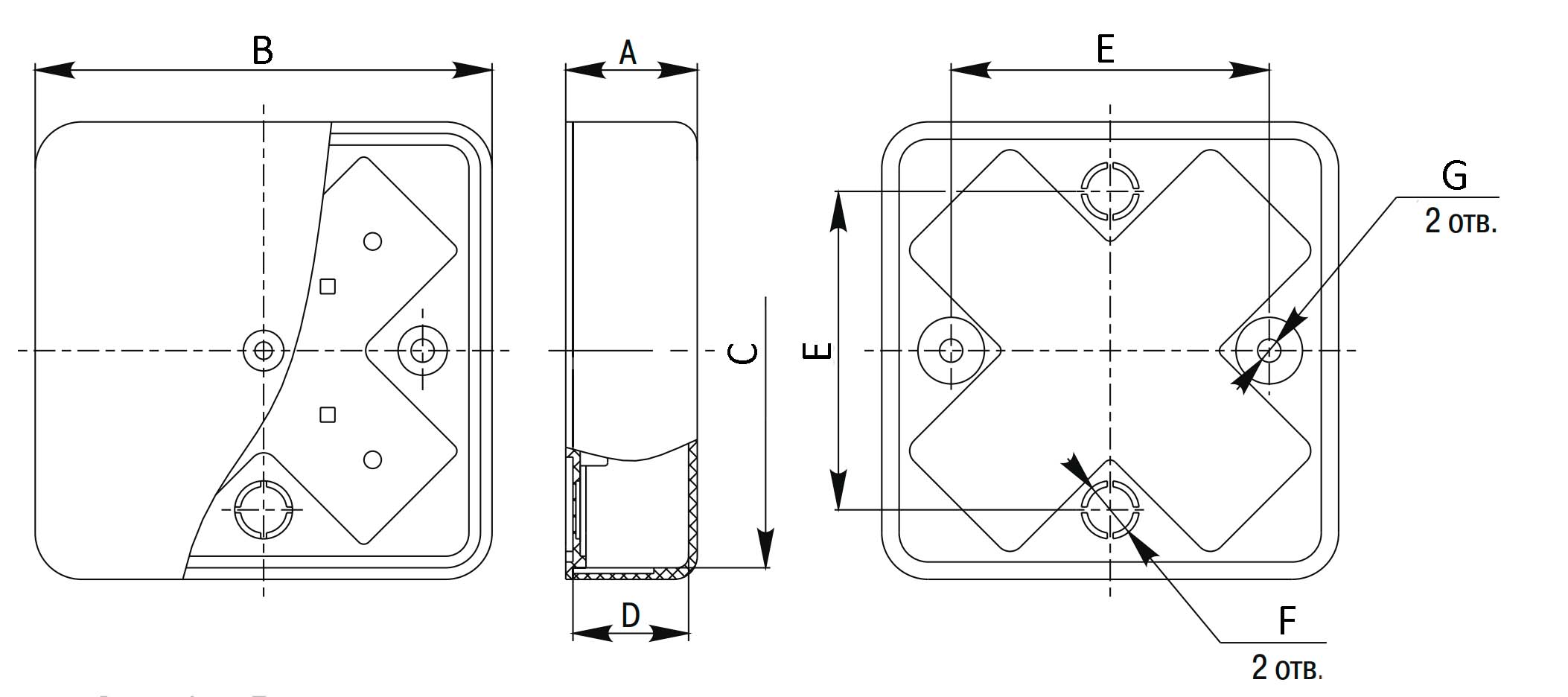 Коробка распаячная IEK для открытой проводки с контактной группой 75х75х20 мм, IP20, сосна