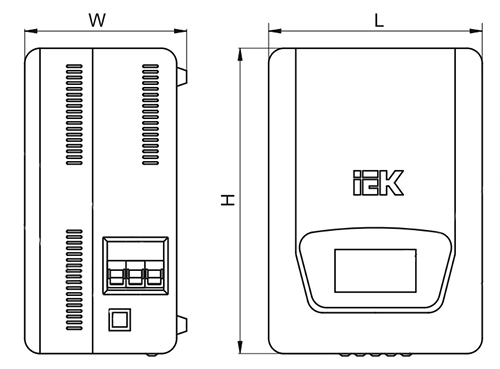 Стабилизатор напряжения IEK Prime 5 кВА  90-270 В/220 В навесной релейный однофазный