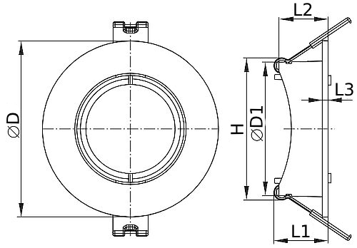 Светильник светодиодный IEK 4104 11 Вт встраиваемый, IP20, под лампу MR16, форма – круг, цвет – белый