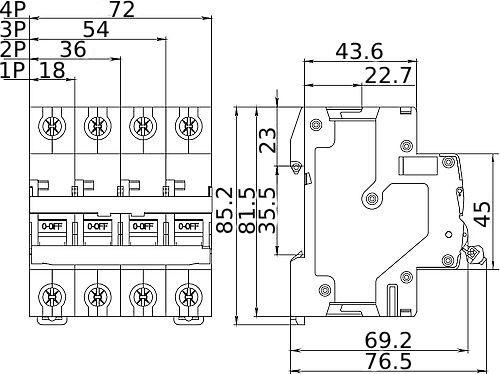 Автоматический выключатель однополюсный IEK ARMAT M06N 1P 20А (C) 6kА, переменный ток, сила тока 20 А